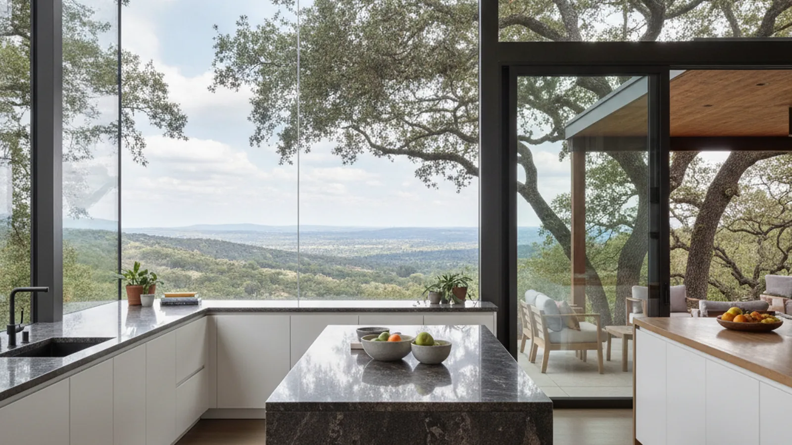 Kitchen design in a Los Gatos home with custom cabinetry and warm wood tones