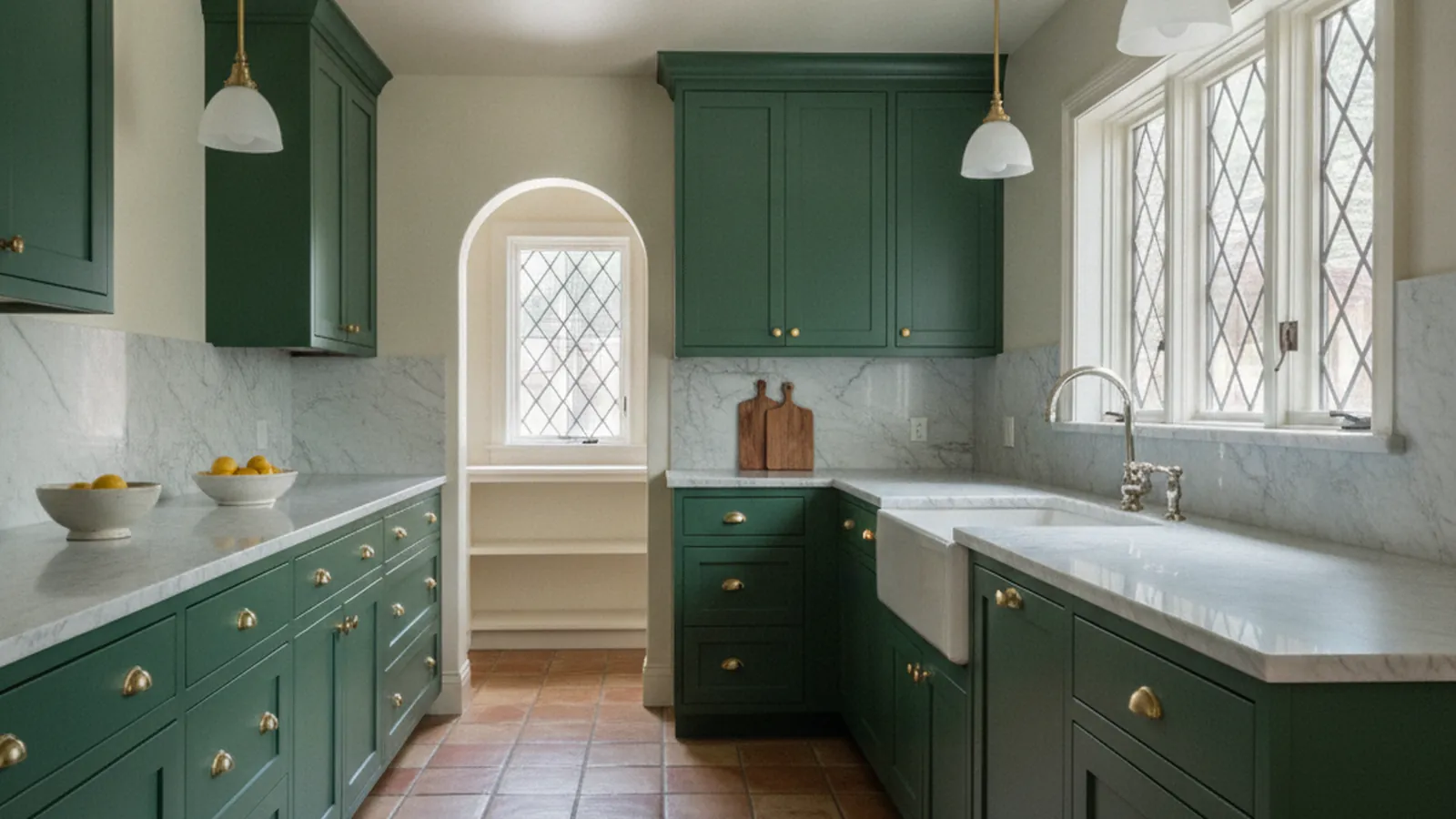 Custom kitchen cabinetry concept for an East Sacramento period home by PineWood Cabinets
