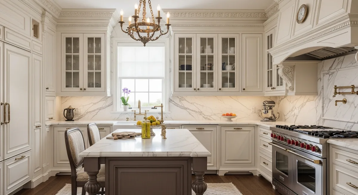 Detailed architectural cabinetry executed to an architect's specification