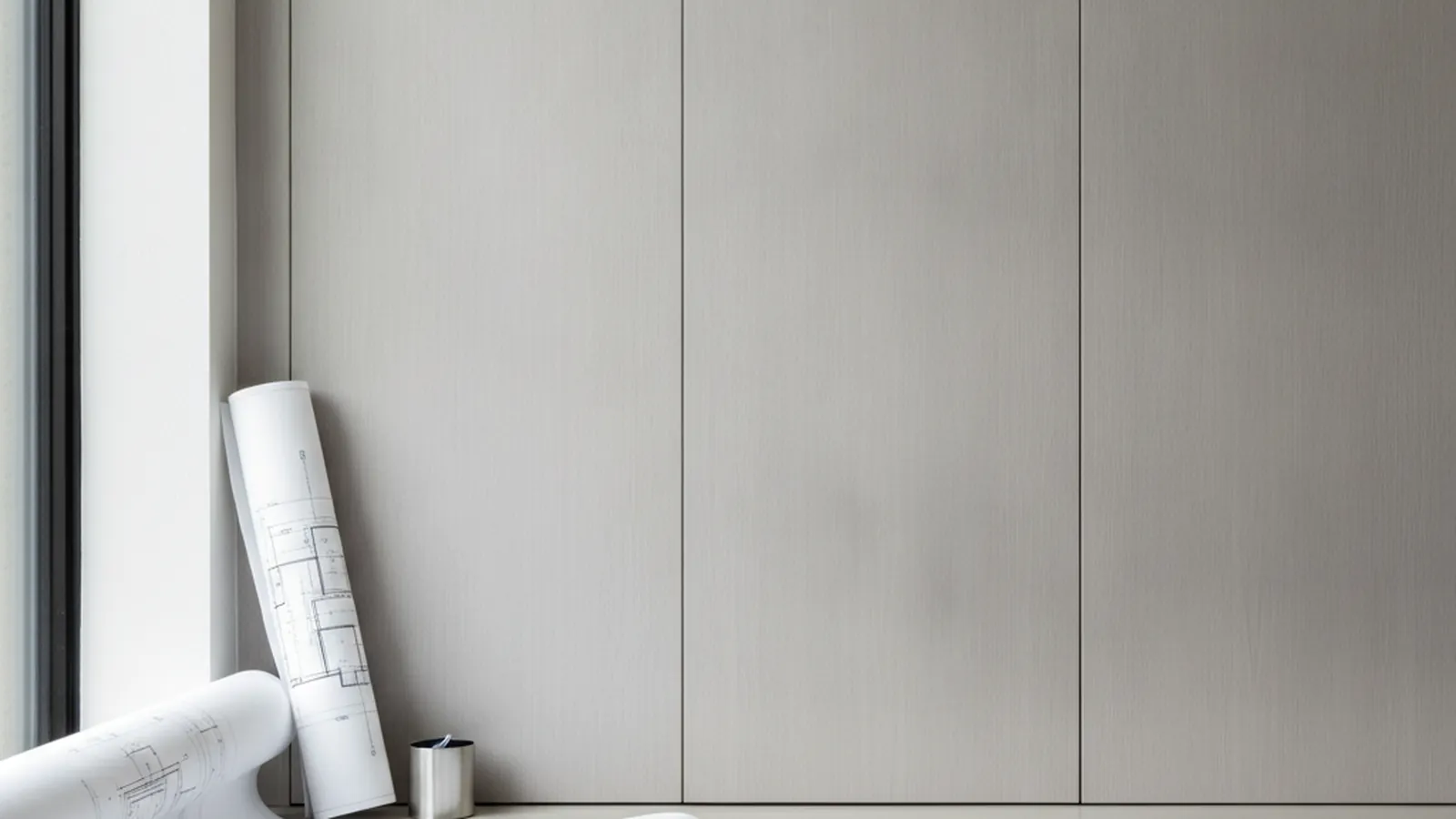Design concept for inset paint-grade casework with a dimensioned reveal, in the manner of a Sacramento period home